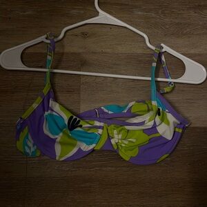 Princess Polly Purple and Green Bikini Top